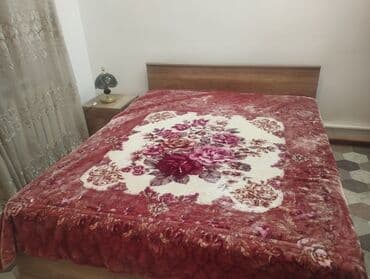 бебе: Спальный гарнитур, Б/у, Двуспальная кровать, ДСП, цвет - Коричневый — 2