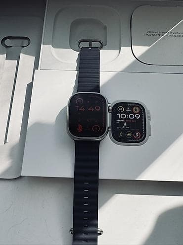 фирменные часы: Apple Watch Ultra 2 49MM Natural Titanium АКБ 100% Часы новые, только — 2