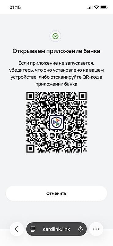 Услуга: проведение онлайн‑платежей и пополнений через ссылки/QR‑коды — 1