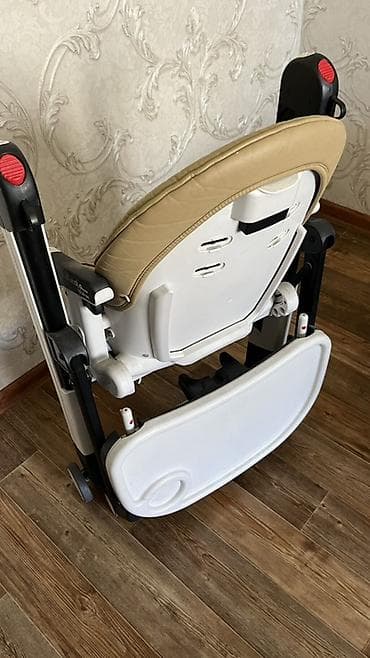стульчик для кормления peg perego: Стульчик для кормления, Б/у, Peg perego, Трансформер, цвет - Бежевый, Самовывоз, Платная доставка — 4