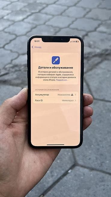 ош телефон бу: IPhone Xs, Б/у, 256 ГБ, Черный, Чехол, 100 % — 4