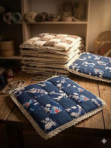 подушка сиденья: Отургуч үчүн жумшак төшөкчө (Сидушка) ​ ​Дизайны: Классикалык "шахмат" — 2