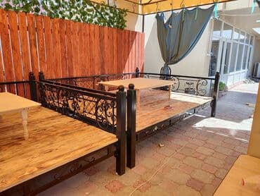 качели большие: Тапчан 2 x 2 x 2 м, Металл — 17