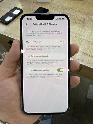 itel a25: IPhone 13 Pro, Б/у, 256 ГБ, Blue Titanium, Защитное стекло, 95 % — 4