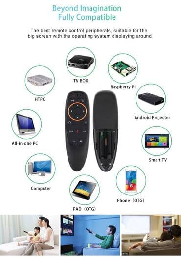 Keyboard - Air Mouse G10S (WiFi пульт, 2.4G, 10m, LED, микрофон