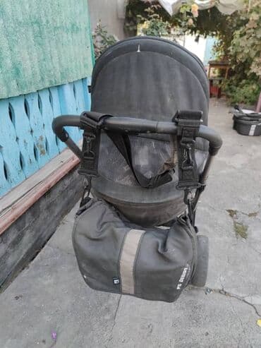 машины на пульте: Коляска, цвет - Черный, Б/у — 5