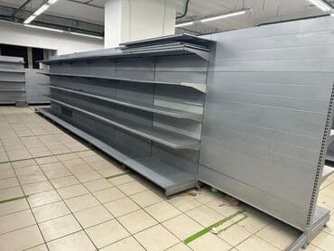 оборудование для бутика: Стеллаж, Витрины, стеллажи, полки торговые металлические б/у, полка — 7