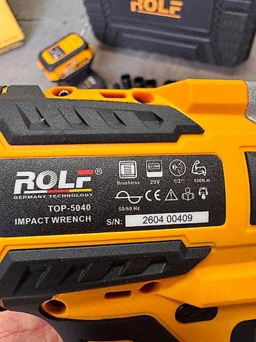Инструменты: Аккумуляторный ударный гайковерт ROLF TOP-5040 (Brushless) Доставка — 9