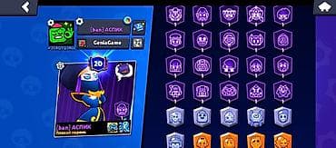 Аккаунт Brawl Stars Основные характеристики: - Трофеи: 38 526 -