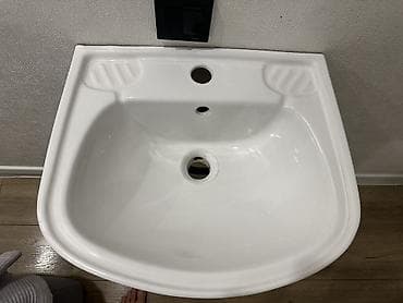 мойки: Раковина для ванной, Особенности: Глянцевое, Материал: Керамика, Размер: 40 x 40 см — 6