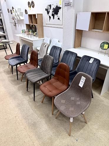 silver kitchen: Стул Чарльз обеденный с мягкой высокой спинкой - Габариты — 1