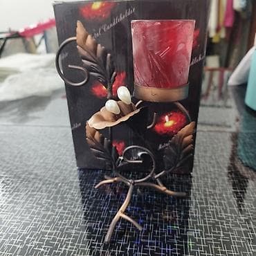 грин лиф: В Бишкеке Подсвечник, выполненный в виде стебля с листьями — 7