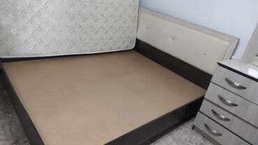 срочно связи переездом: Спальный гарнитур, Б/у, Двуспальная кровать, Комод, Шкаф, Самовывоз, цвет - Белый — 5