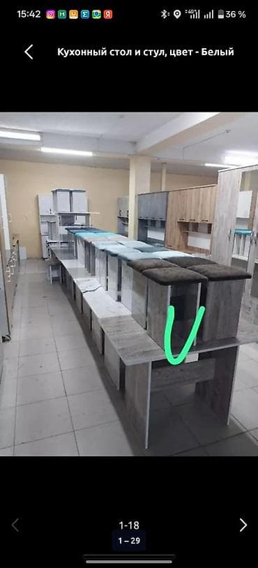 стол стулья для кухни: Кухонный стол и стул, Новый, Платная доставка, цвет - Серый — 5