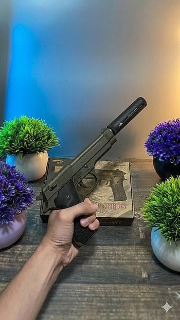 пистолет макарова газовый: 🔥 Игрушечный металлический пистолет (с глушителем) — мощный и — 2