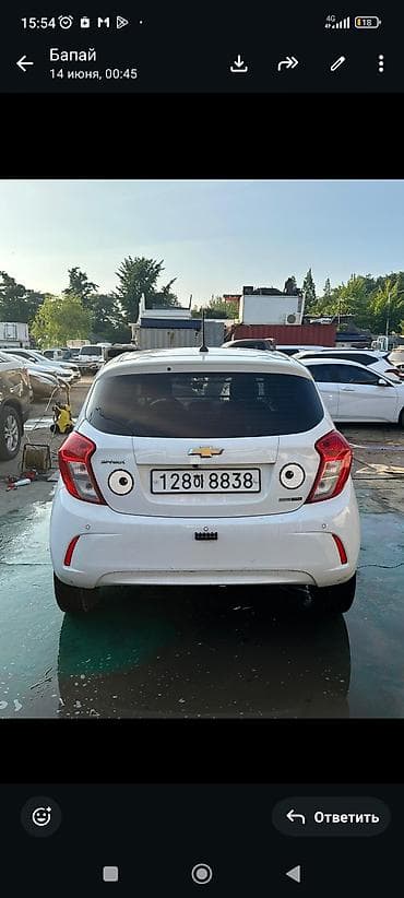 мереке авто сливы: Chevrolet Spark: 2020 г., 0.1 л, Автомат, Бензин — 4