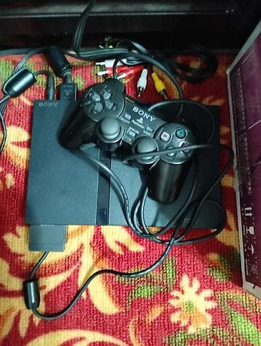 Видео оюндар жана приставкалар: Игровая приставка Sony PlayStation 2 Slim (PS2 Slim) с аксессуарами — 1