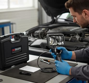 стенд для проверки дизельных форсунок: Эндоскоп с монитором 5.0 и двигающейся камерой 6 мм. Камера двигается — 1