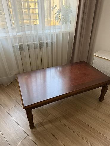 мебель выкуп: Журнальный стол из массива дерева (б/у) - Материал: натуральное — 1