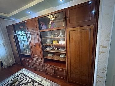 Гарнитур для зала, Шкаф, ДСП, цвет - Коричневый