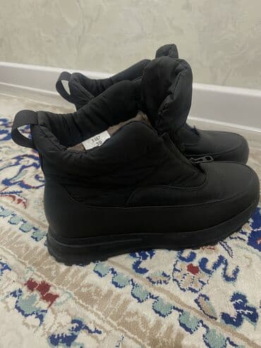 сапоги зимние женские натуральная кожа натуральный мех распродажа: Зимние женские полусапоги/дутики, размер 39 Цвет: чёрный, матовый — 7