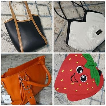 Набор женских сумок разных моделей: 1) Черная сумка‑тоут с — 1