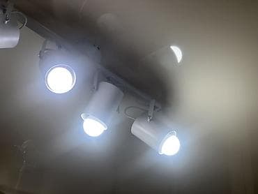 study lamp: Трековый светильник с поворотными спотами, белый - Система на прямом — 4