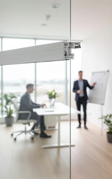 гибкие панели для стен: На заказ Каркасная перегородка, Для офиса — 1