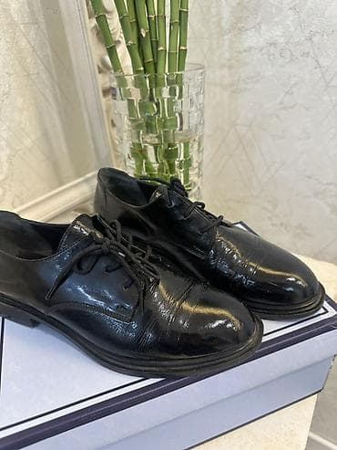 Оксфорды, 37.5, 38, Roberto Netti, Б/у, цвет - Черный, Самовывоз