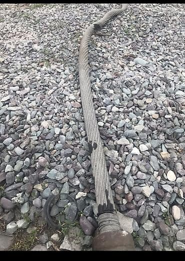 Кийимге кам көрүү жана сактоо: Трос-строп из стального каната с проушинами - Материал: многопрядный — 3