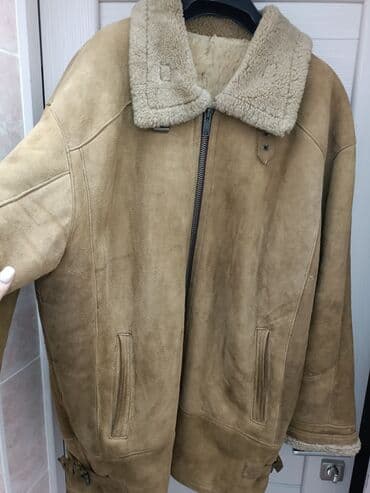 black afgan: Мужская дублёнка, натуралка размер : 2XL цвет: горчичный — 1