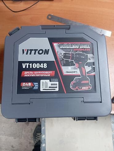плиткарез электрический: Дрель-шуруповерт аккумуляторная VITTON VT10048 (brushless) - — 1