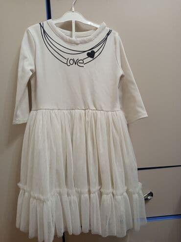 для садик: Детское платье, цвет - Голубой, Б/у — 3