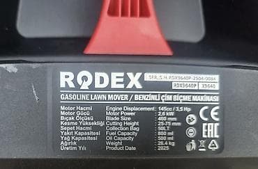 145: Газонокосилка, Новый, Бензин, Rodex, 2600 Вт, Бесплатная доставка — 3