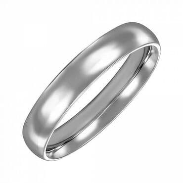 свадебные платья для покрытых: Кольцо простое классическое ювелирное 4 мм, размер 19 из нержавеющей — 3