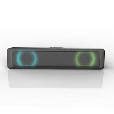 колонка санбуфер: Мощный беспроводной компьютерный динамик A4, 6Вт, RGB, USB, aux — 2