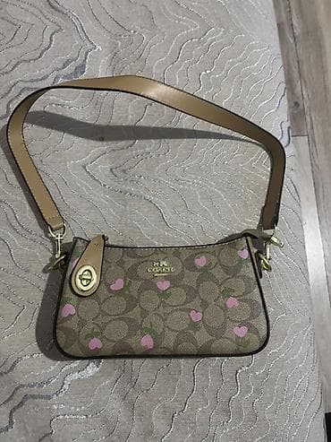 Капчыктар: Мини-сумка Coach плечевая/сумка-хобо с коротким ремнём. - Фирменный — 1