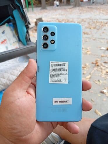 а 52 телефон: Samsung Galaxy A52, Б/у, 128 ГБ, цвет - Голубой, 1 SIM, eSIM, 2 SIM — 2