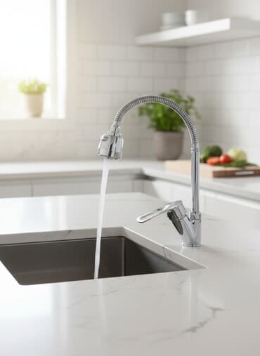 Смеситель для кухни с гибким изливом - Однорычажный смеситель с