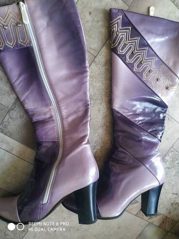сапоги из натурального меха и кожи: Сапоги-деми. В отличном состоянии-одевала 1 раз — 1
