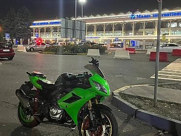 Мотороллеры муравей: Мотоцикл спорт-турист в зеленом обвесе - Класс: спорт/стрит — 4