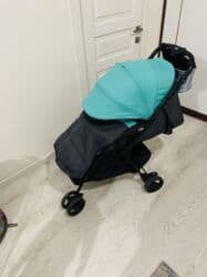детская коляска с дождевиком: Балдар арабасы, түсү - Кара — 8