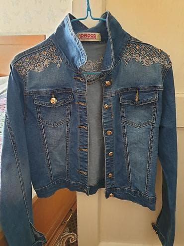 m 65: Джинсовая куртка размер 46, укороченная, реальным покупателям скидка — 1