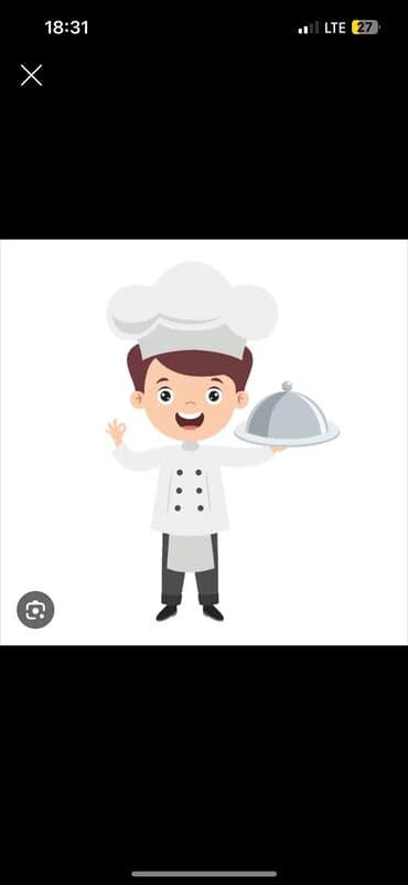 помощники: Требуется помощник повара Район Пишпек График с 13:00 - 23:00 — 1