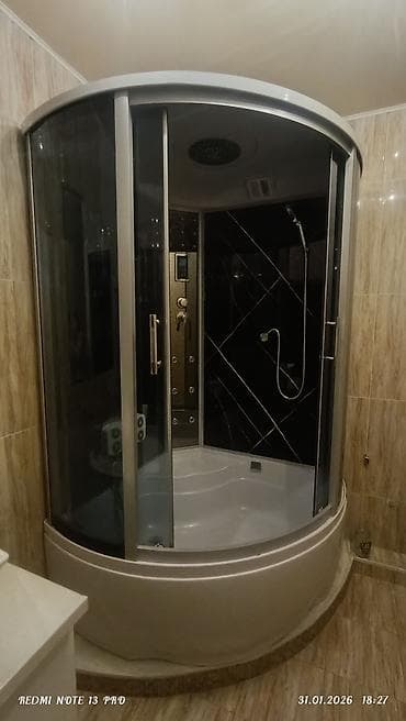 Душевая кабина Полукруглая, Покрытие: Тонированное