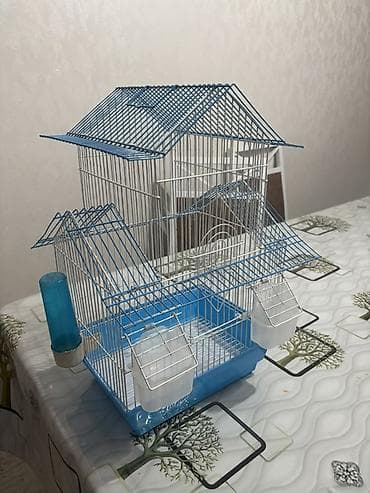 Үй жаныбарлары: Клетки для птиц — комплект из двух моделей 1) Прямоугольная клетка — 6