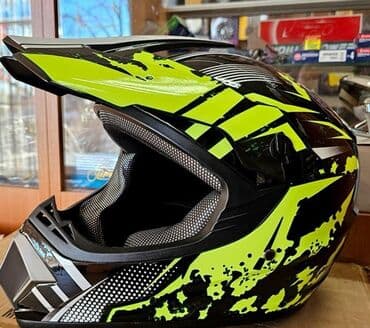 дополнительное освещение на авто: Мотокросс/эндуро шлем с козырьком. - Тип: интегрированный шлем для — 1