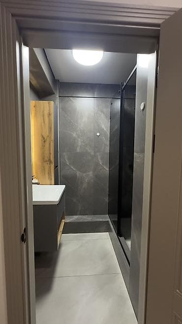 телевизор ми: Тумба для ванны, С раковиной, Другой материал, цвет - Серый — 5