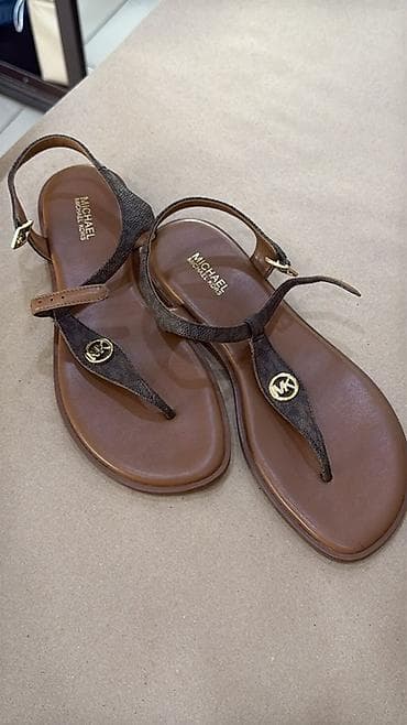 Босоножки, сандалии, шлепанцы: Босоножки, 37, Michael Kors, Новый, цвет - Коричневый — 1