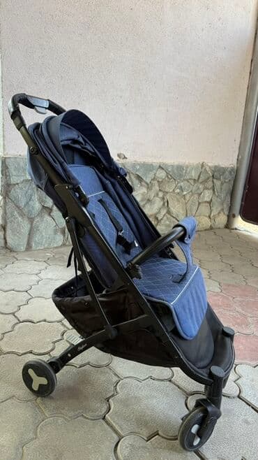 темно синие кюлоты: Коляска, цвет - Голубой — 4